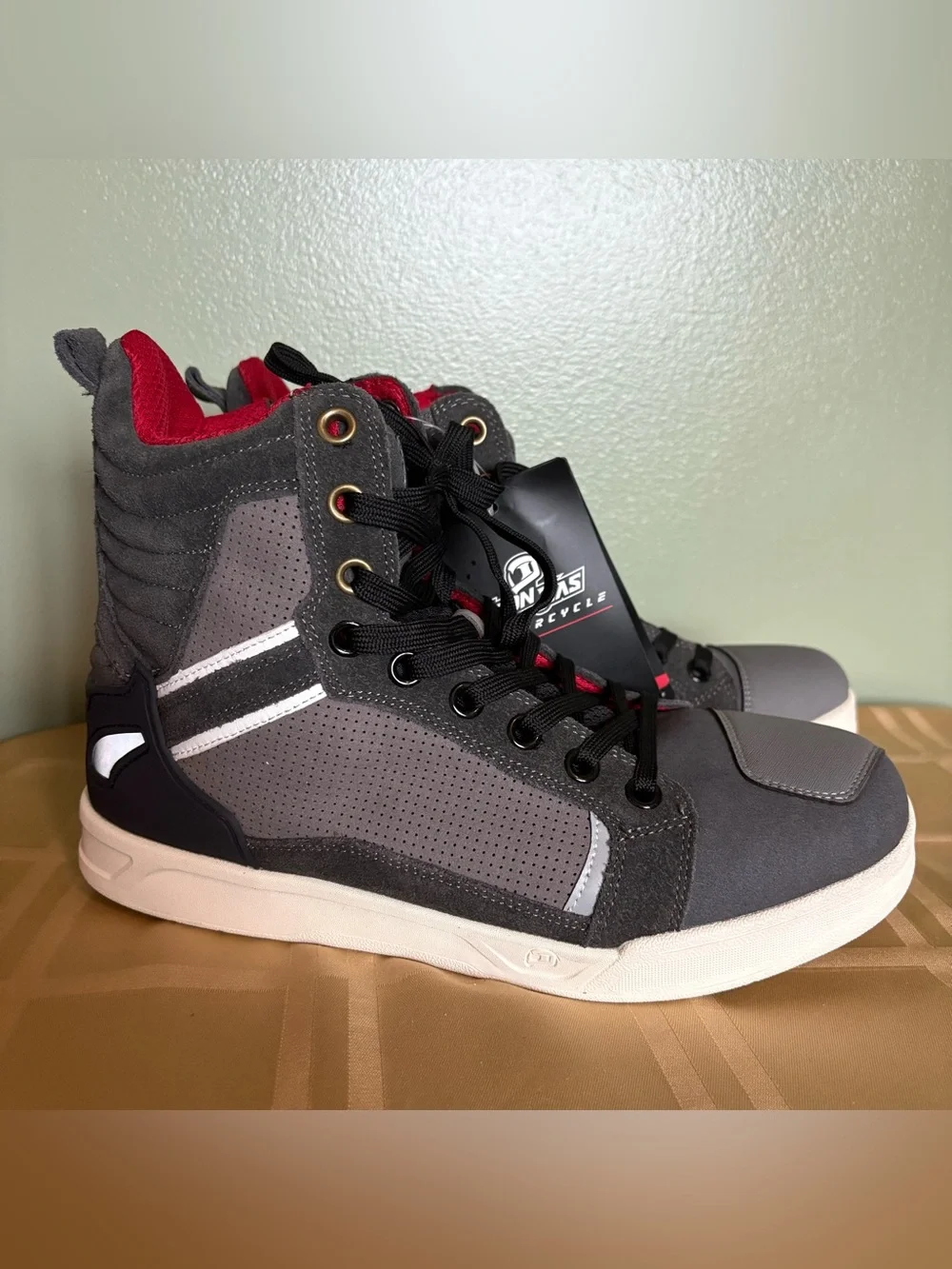 IRON JIA'S Breathable Protective Motorcycle Boots (Model XZ002) men’s size 10